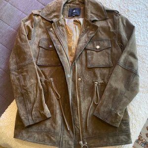 7 For All Mankind Women's Suede Jacket